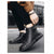 Black Boots™ |  Zwarte warme leren laarzen
