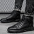 Black Boots™ |  Zwarte warme leren laarzen