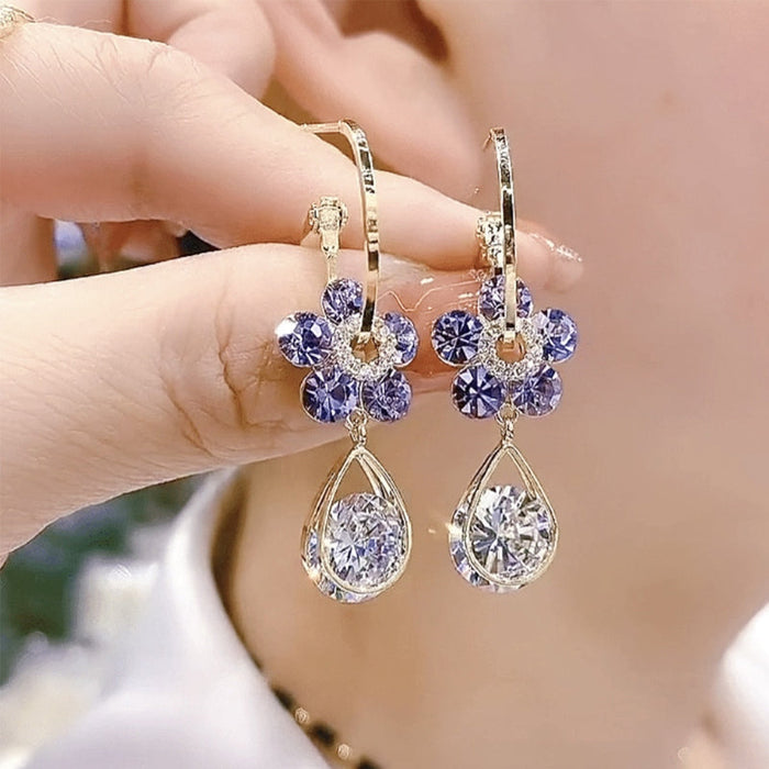 Luxury Flower Earrings™ | Modieuze Glanzende Kristal Accessoires