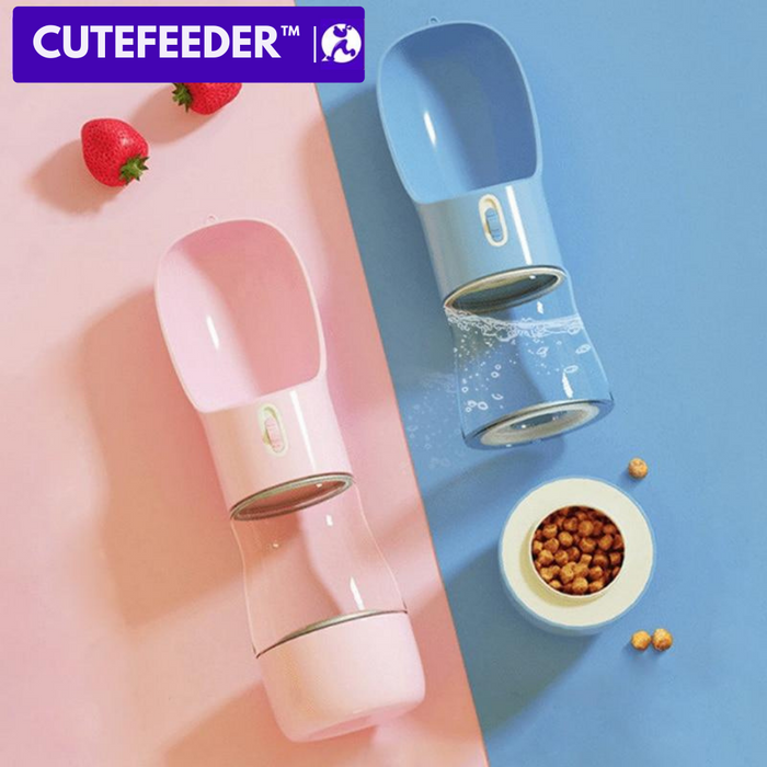 PETFEEDER™ | 3-in-1 draagbare drinkfles, drinkbak en voerbak | water en voer altijd bij de hand - Sorandi.nl