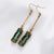 Vintage Emerald Earrings™ | Unieke Bergkristallen Oorbellen